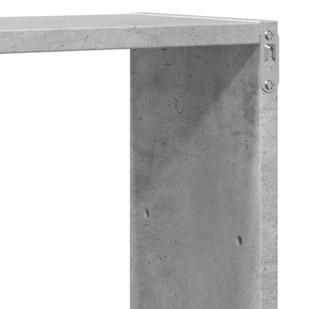 Wall Shelf Concrete Grey 96x18x60 cm Engineered Wood