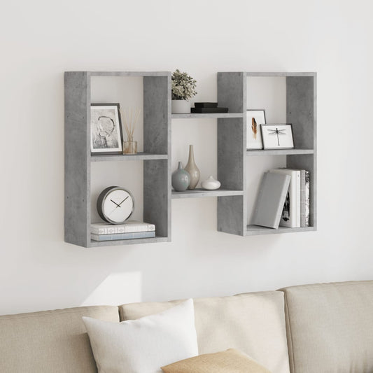 Wall Shelf Concrete Grey 96x18x60 cm Engineered Wood