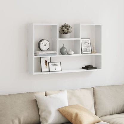 Wall Shelf White 99x15x60 cm Engineered Wood