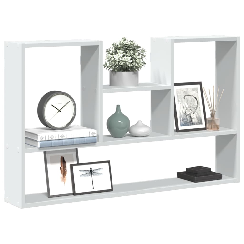 Wall Shelf White 99x15x60 cm Engineered Wood