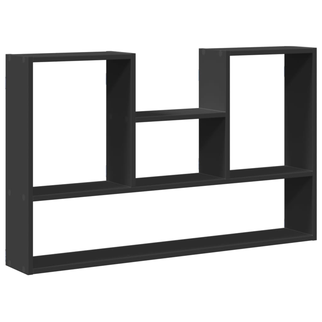 Wall Shelf Black 99x15x60 cm Engineered Wood