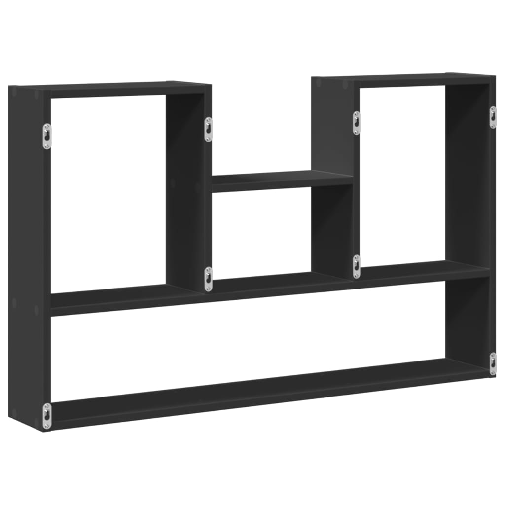 Wall Shelf Black 99x15x60 cm Engineered Wood