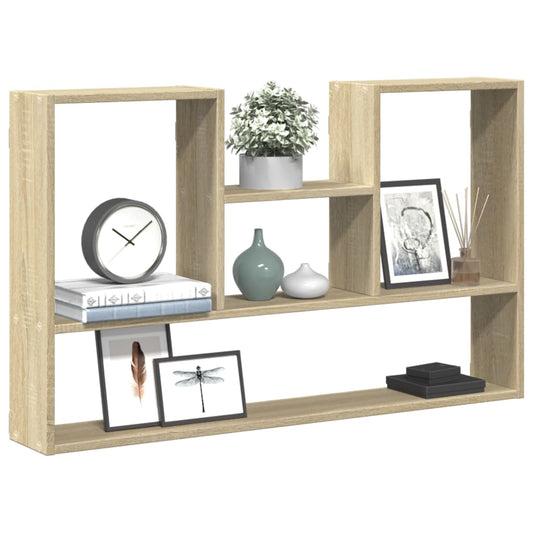 Wall Shelf Sonoma Oak 99x15x60 cm Engineered Wood