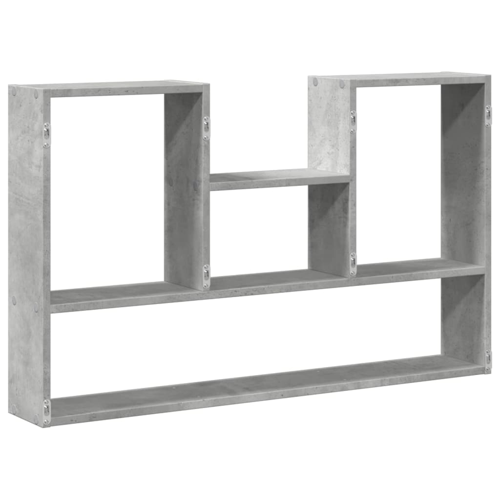 Wall Shelf Concrete Grey 99x15x60 cm Engineered Wood