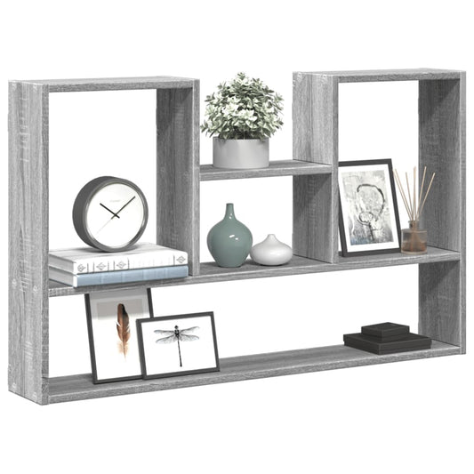 Wall Shelf Grey Sonoma 99x15x60 cm Engineered Wood