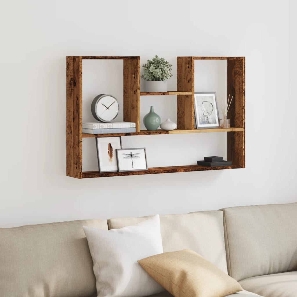 Wall Shelf Old Wood 99x15x60 cm Engineered Wood