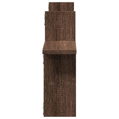 Wall Shelves 2 pcs Brown Oak 38x12x38 cm Engineered Wood