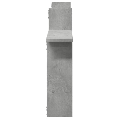 Wall Shelves 2 pcs Concrete Grey 50x12x50 cm Engineered Wood