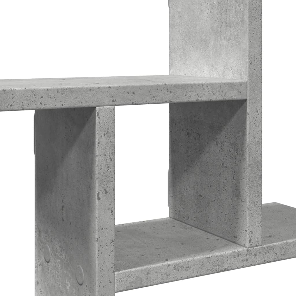 Wall Shelves 2 pcs Concrete Grey 50x12x50 cm Engineered Wood