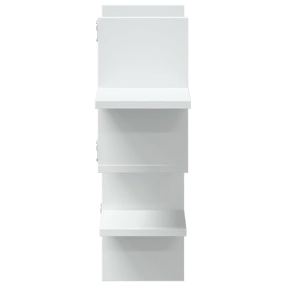 Wall Shelf White 124.5x18x60.5 cm Engineered Wood