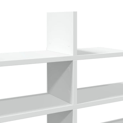 Wall Shelf White 124.5x18x60.5 cm Engineered Wood