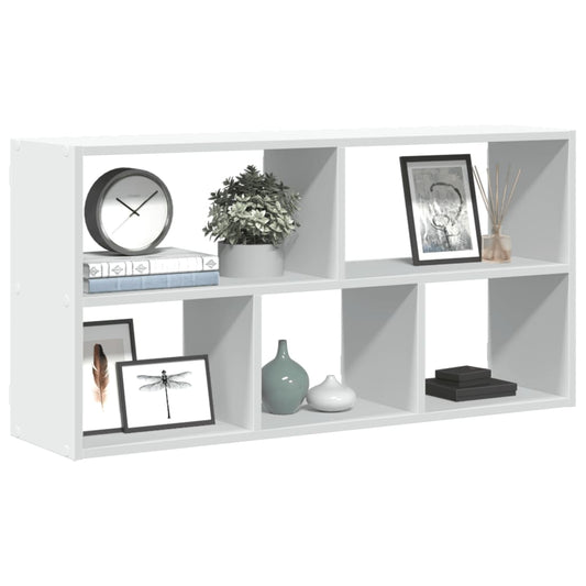 Wall Shelf White 100x25x50 cm Engineered Wood