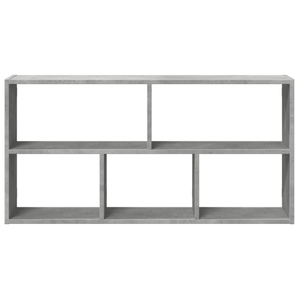 Wall Shelf Concrete Grey 100x25x50 cm Engineered Wood