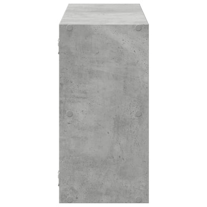 Wall Shelf Concrete Grey 100x25x50 cm Engineered Wood