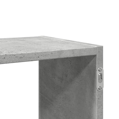 Wall Shelf Concrete Grey 100x25x50 cm Engineered Wood