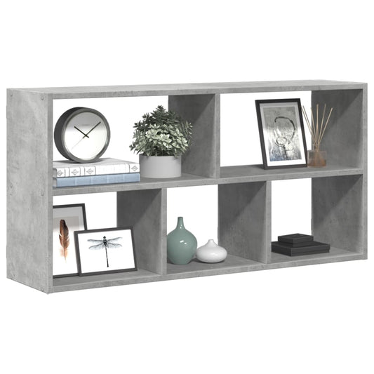 Wall Shelf Concrete Grey 100x25x50 cm Engineered Wood