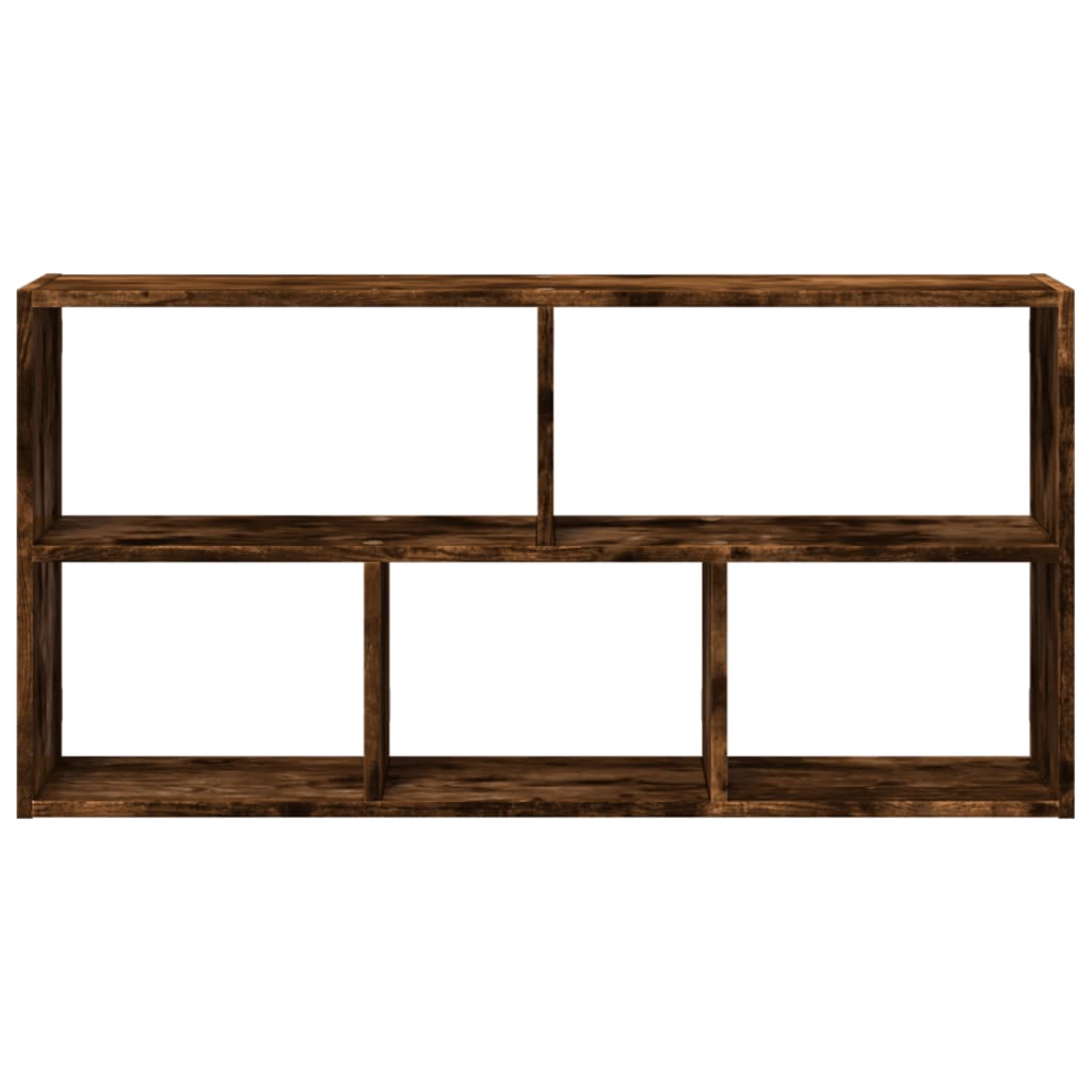 Wall Shelf Smoked Oak 100x25x50 cm Engineered Wood