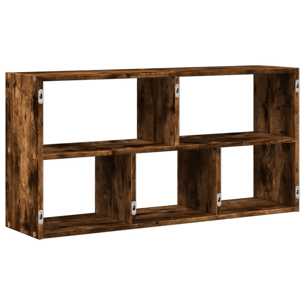 Wall Shelf Smoked Oak 100x25x50 cm Engineered Wood