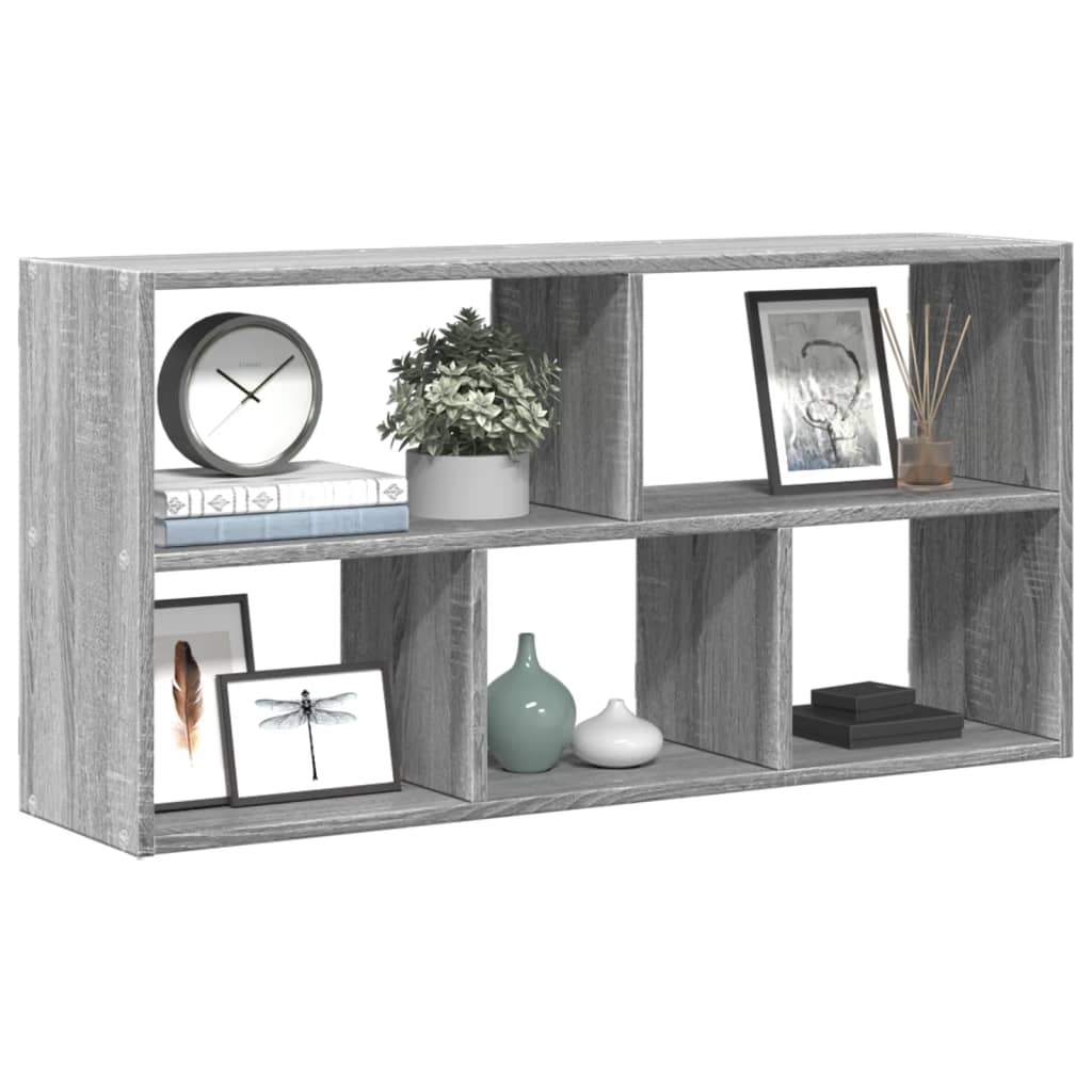 Wall Shelf Grey Sonoma 100x25x50 cm Engineered Wood