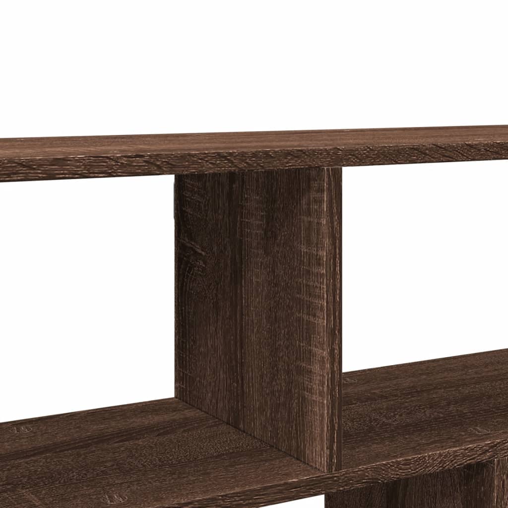 Wall Shelf Brown Oak 100x25x50 cm Engineered Wood