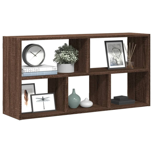 Wall Shelf Brown Oak 100x25x50 cm Engineered Wood