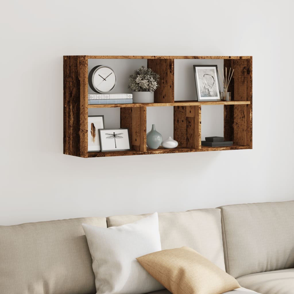 Wall Shelf Old Wood 100x25x50 cm Engineered Wood