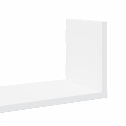 Wall Shelves 3 pcs White 58x18x18 cm Engineered Wood