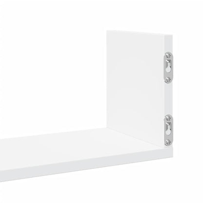 Wall Shelves 3 pcs White 58x18x18 cm Engineered Wood