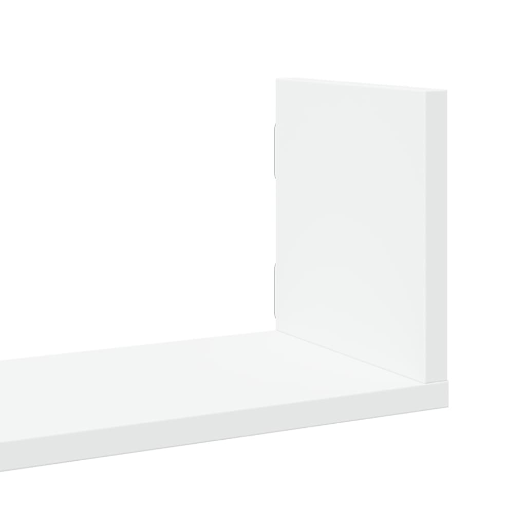 Wall Shelves 3 pcs White 80x18x18 cm Engineered Wood