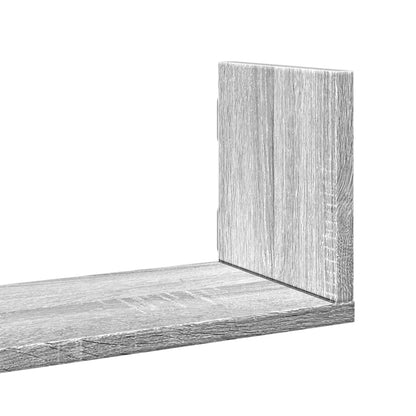 Wall Shelves 3 pcs Grey Sonoma 80x18x18 cm Engineered Wood