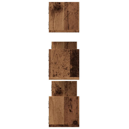 Wall Shelves 3 pcs Old Wood 80x18x18 cm Engineered Wood