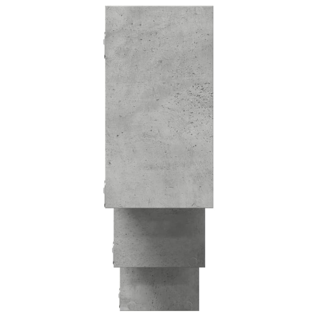 Wall Shelf Concrete Grey 159x18x66 cm Engineered Wood