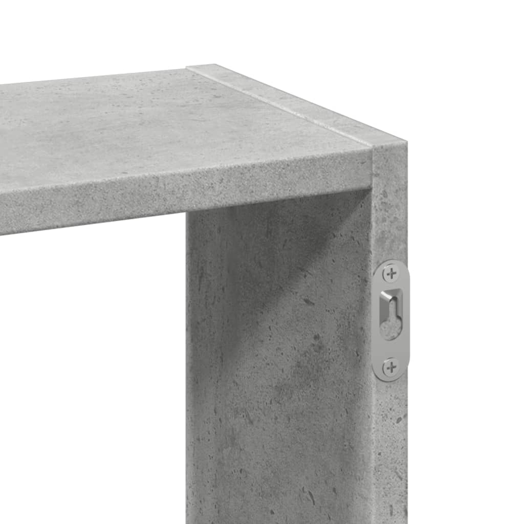 Wall Shelf Concrete Grey 159x18x66 cm Engineered Wood