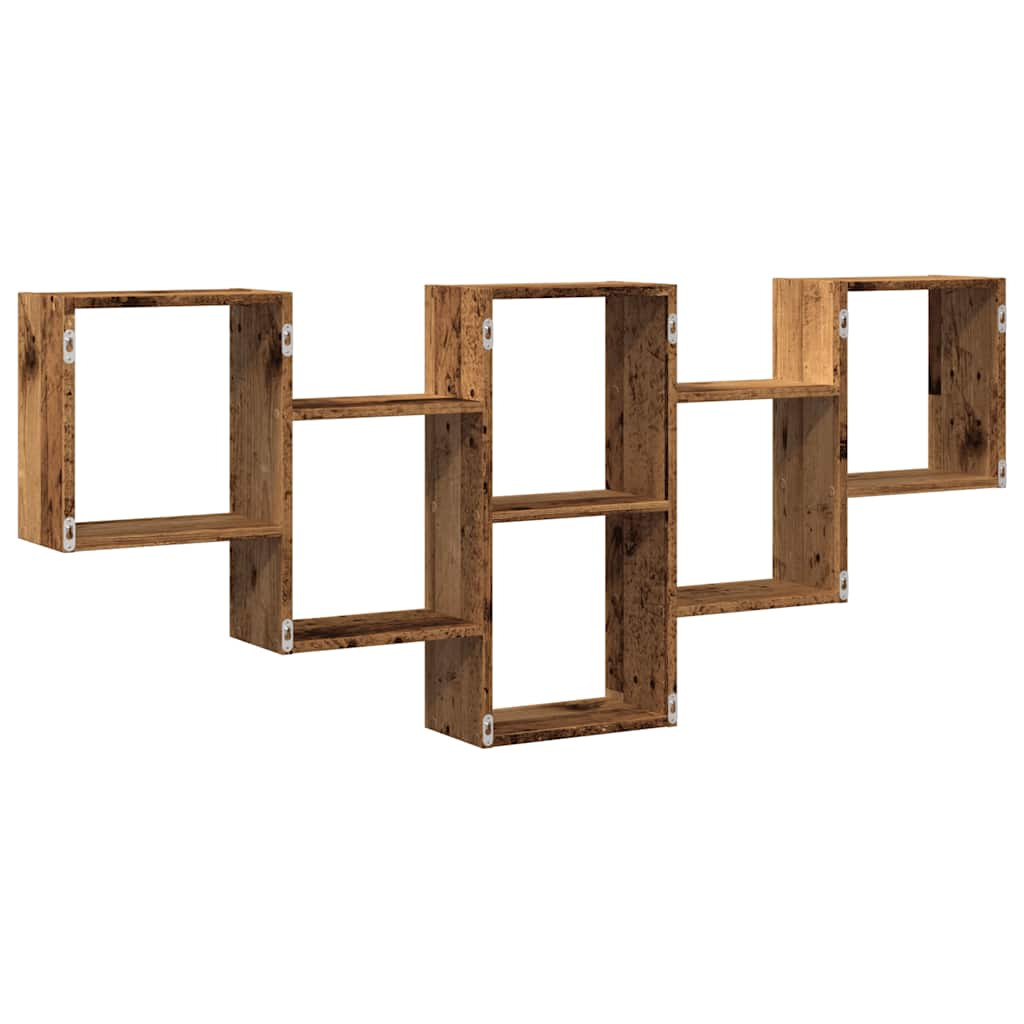 Wall Shelf Old Wood 159x18x66 cm Engineered Wood