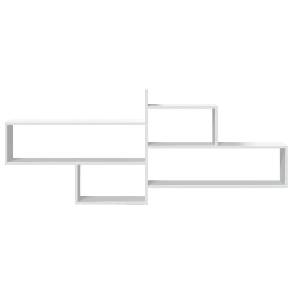 Wall Shelf White 167.5x18x68 cm Engineered Wood