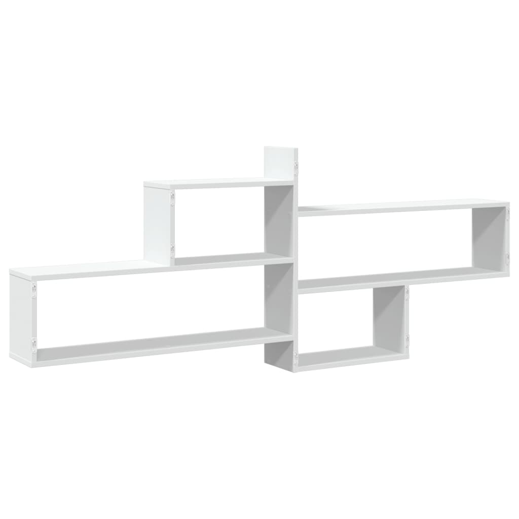 Wall Shelf White 167.5x18x68 cm Engineered Wood