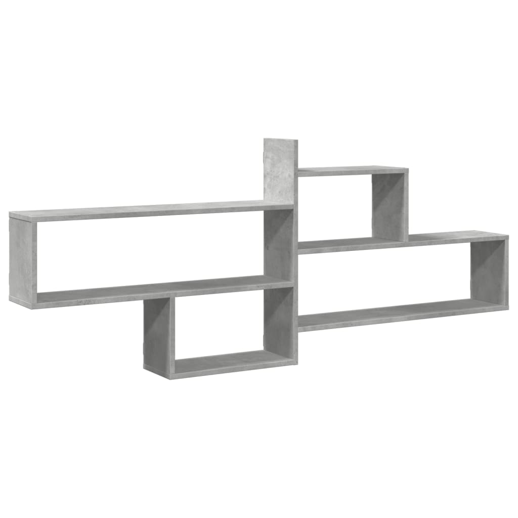 Wall Shelf Concrete Grey 167.5x18x68 cm Engineered Wood