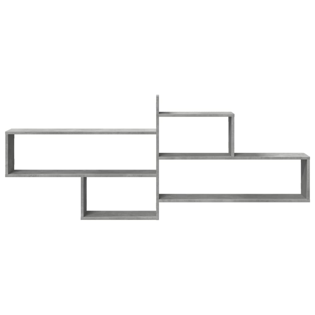 Wall Shelf Concrete Grey 167.5x18x68 cm Engineered Wood