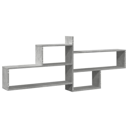 Wall Shelf Concrete Grey 167.5x18x68 cm Engineered Wood