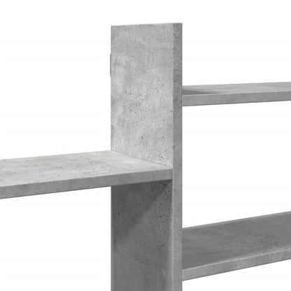 Wall Shelf Concrete Grey 167.5x18x68 cm Engineered Wood