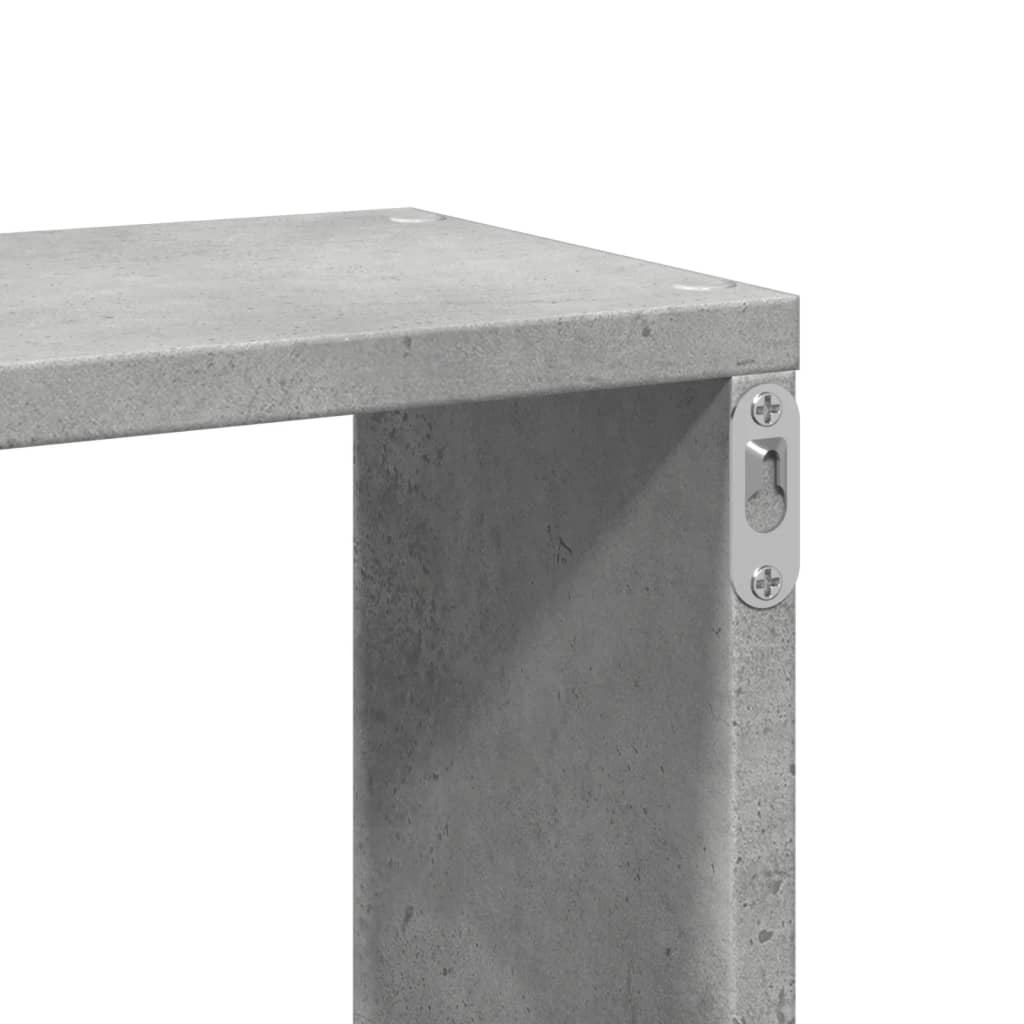 Wall Shelf Concrete Grey 167.5x18x68 cm Engineered Wood