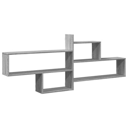 Wall Shelf Grey Sonoma 167.5x18x68 cm Engineered Wood