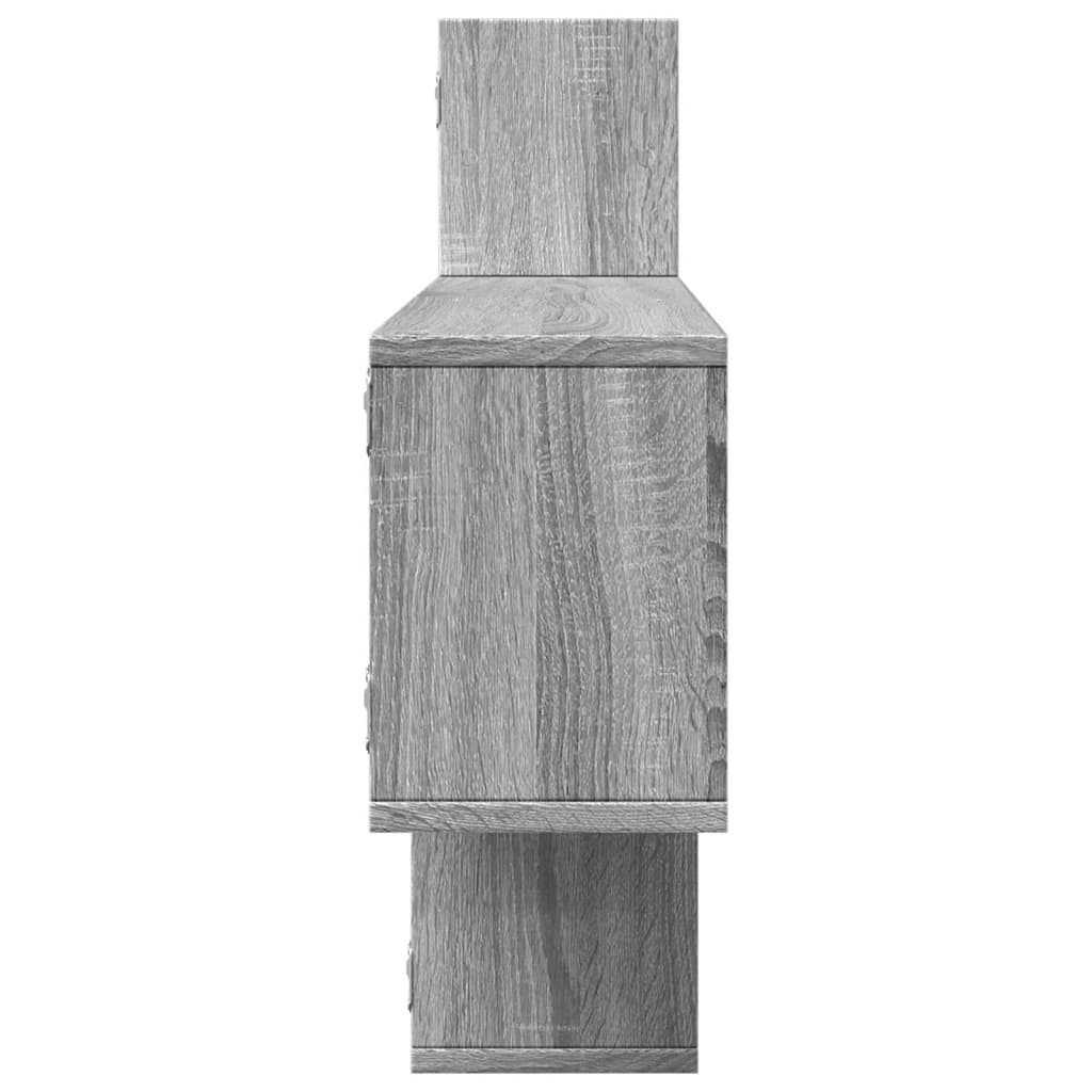 Wall Shelf Grey Sonoma 167.5x18x68 cm Engineered Wood