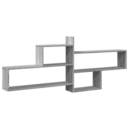 Wall Shelf Grey Sonoma 167.5x18x68 cm Engineered Wood