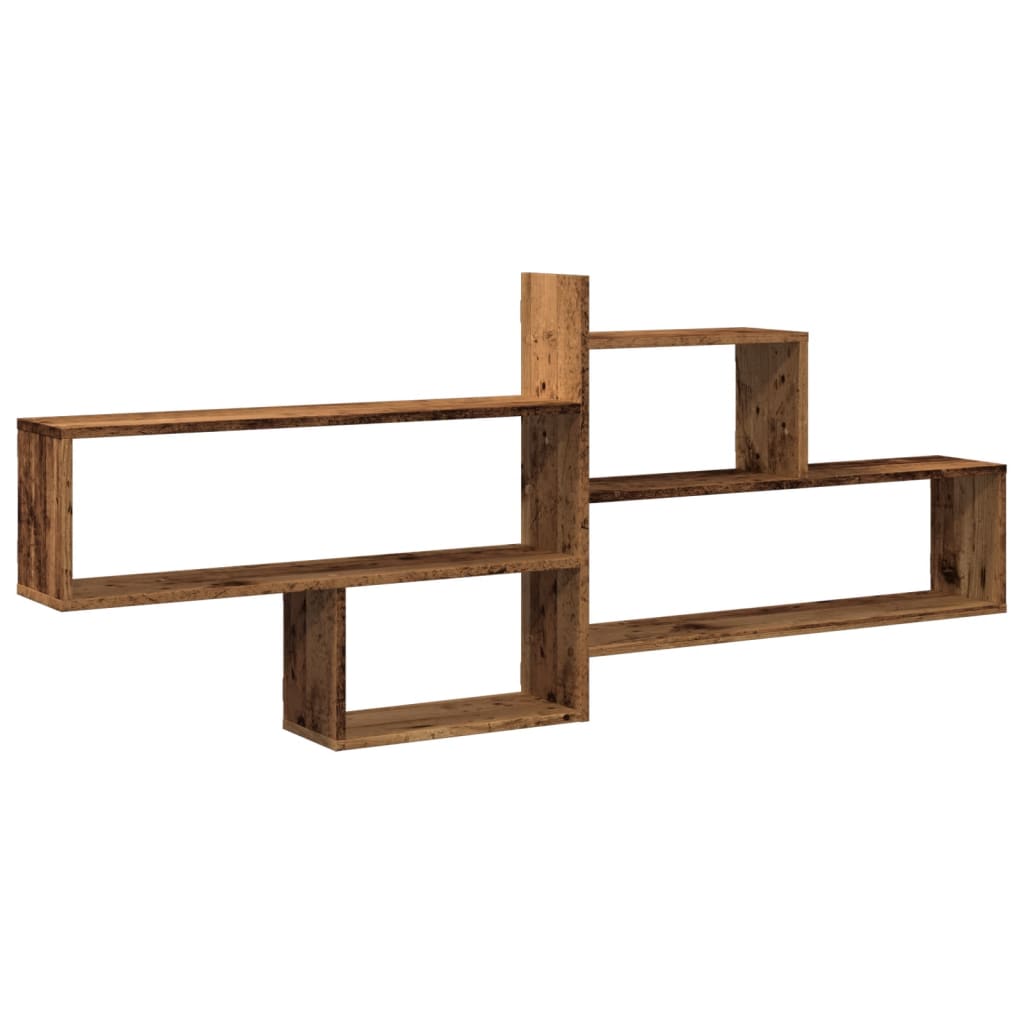 Wall Shelf Old Wood 167.5x18x68 cm Engineered Wood