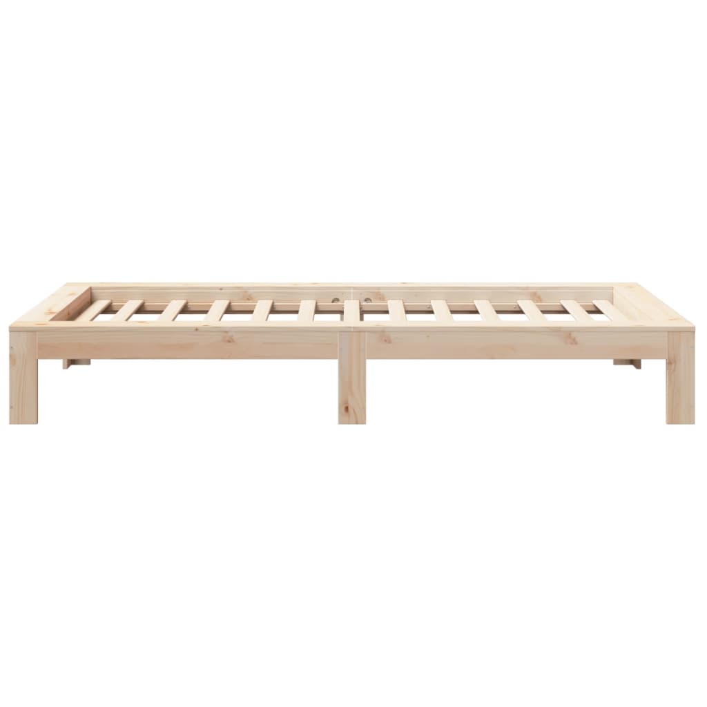 Bed Frame without Mattress 75x190 cm Small Single Solid Wood Pine