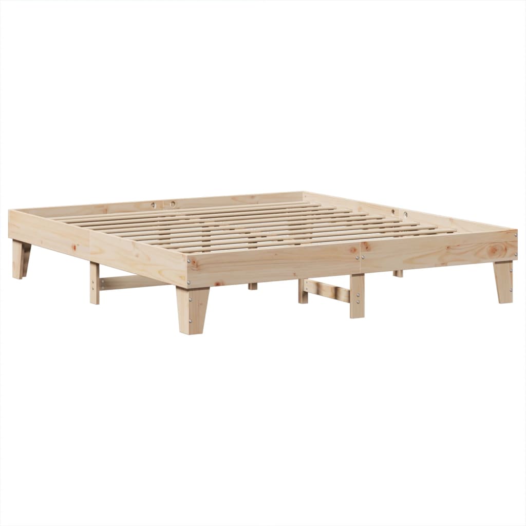 Bed Frame without Mattress 180x200 cm Super King Solid Wood Pine