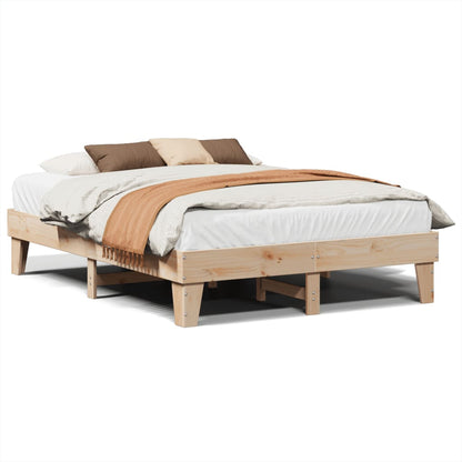 Bed Frame without Mattress 160x200 cm Solid Wood Pine