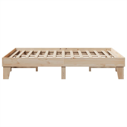 Bed Frame without Mattress 160x200 cm Solid Wood Pine