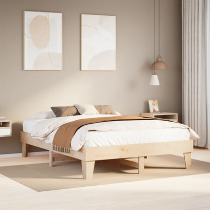 Bed Frame without Mattress 160x200 cm Solid Wood Pine